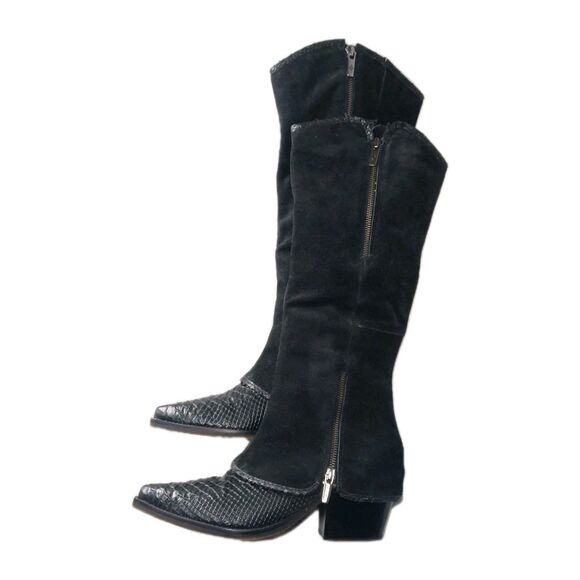 DONALD PLINER Kaydence Tall Black Boots Women's Size 9 M Knee High Retail $428 - Picture 3 of 11